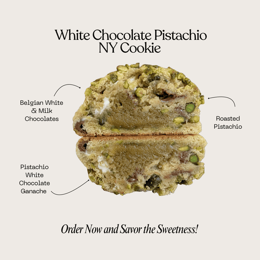 White Chocolate Pistachio New York Cookie