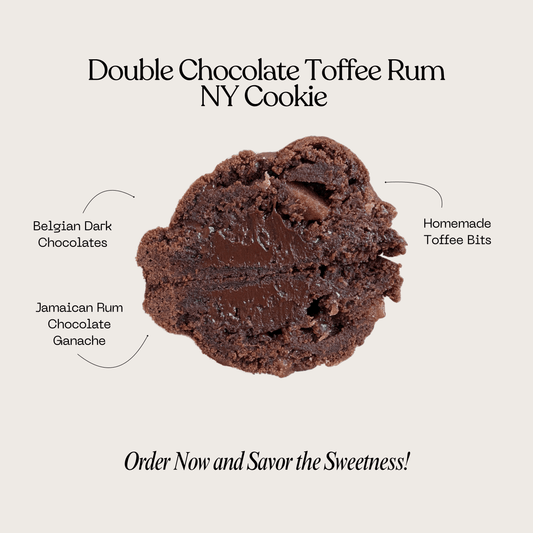 Double Chocolate Toffee Rum New York Cookie