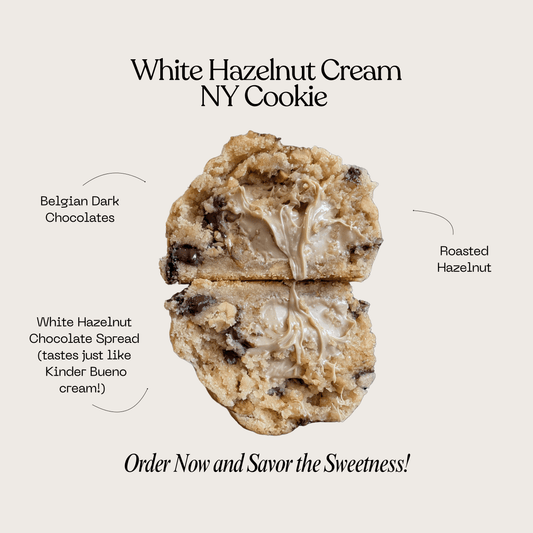 White Hazelnut Cream New York Cookie