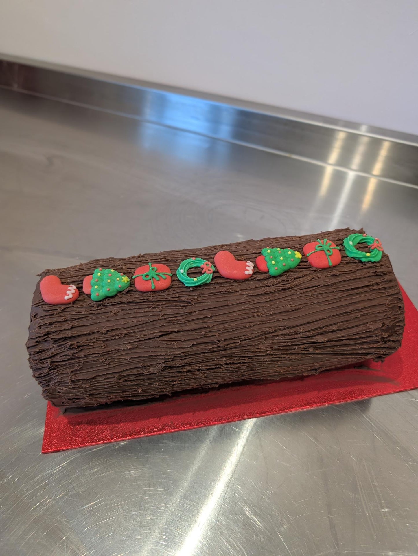 Christmas Brownie Yule Log! Deliver on 23rd Dec
