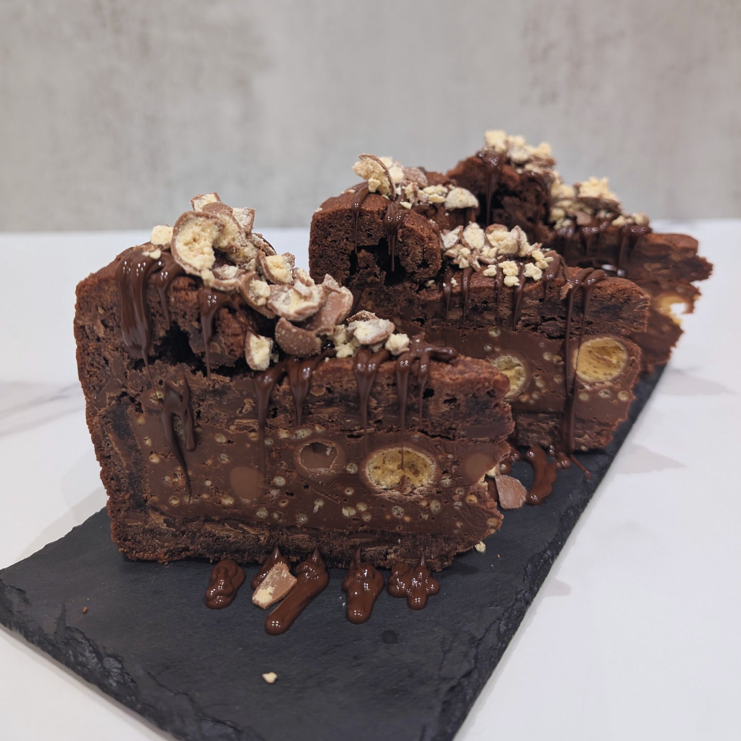 Maltesers Spread Dark Chocolate Cookie Pie